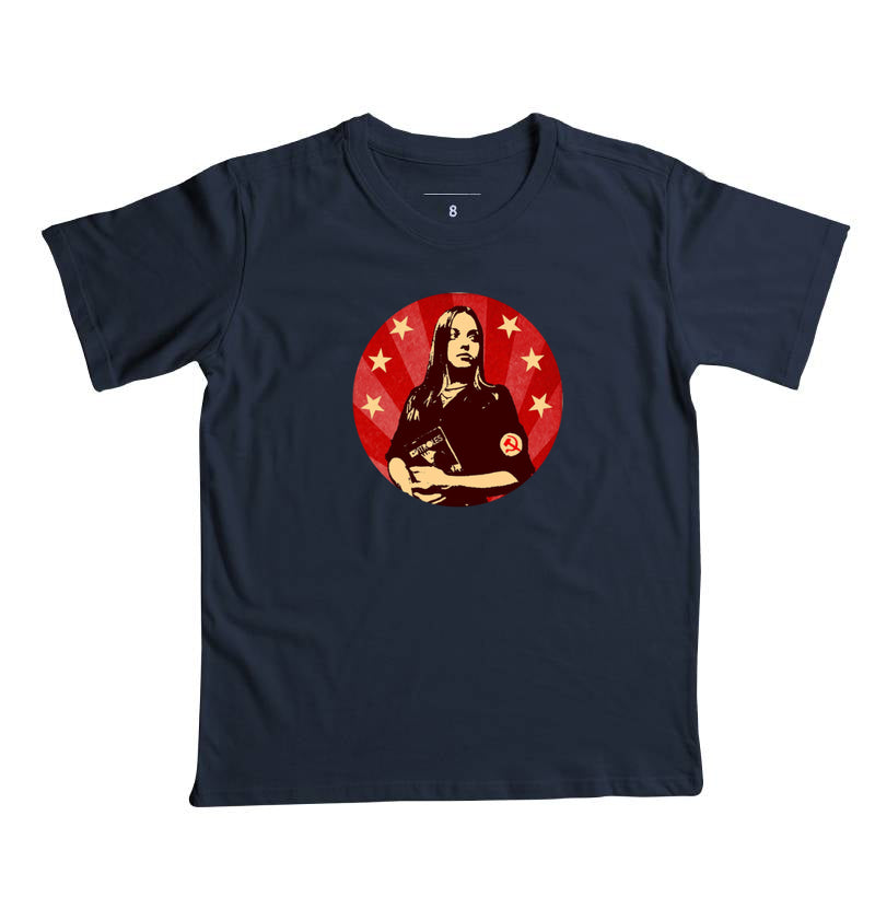 Camiseta infantil Gatinha Comunista