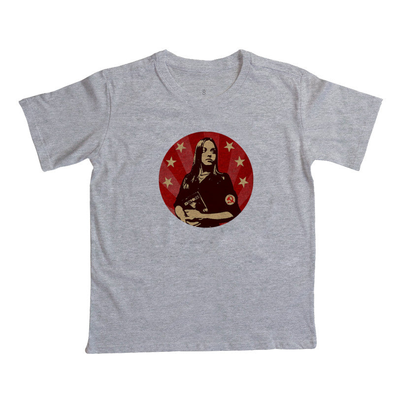 Camiseta infantil Gatinha Comunista