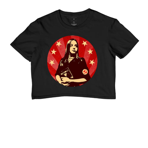 Camiseta cropped Gatinha Comunista