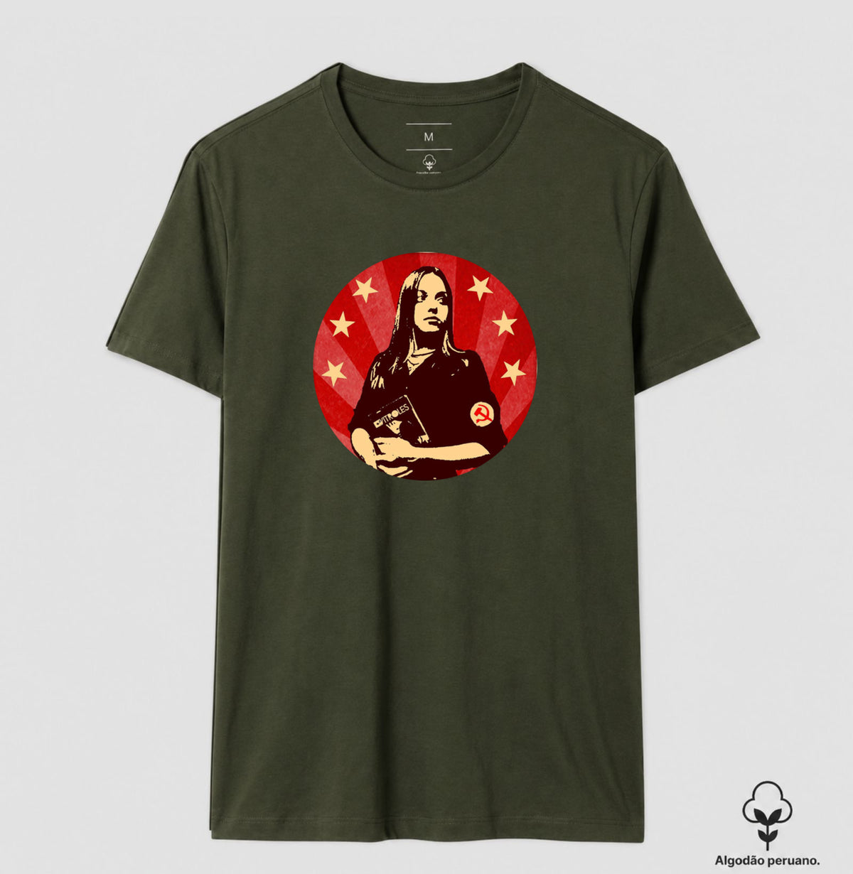 Camiseta Gatinha Comunista - algodão peruano