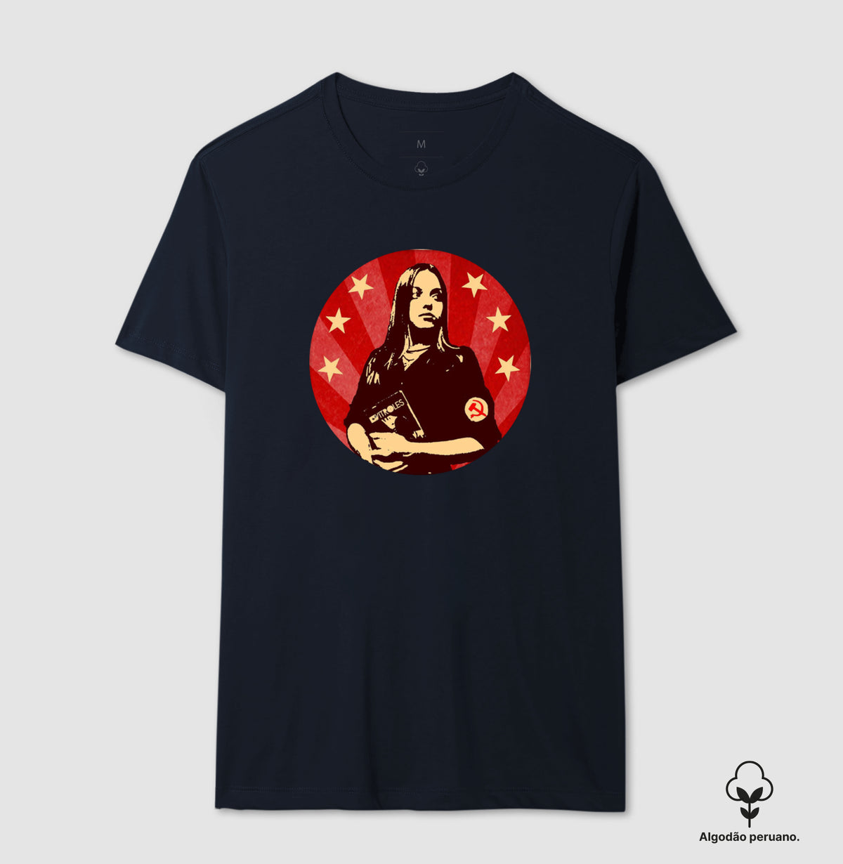 Camiseta Gatinha Comunista - algodão peruano