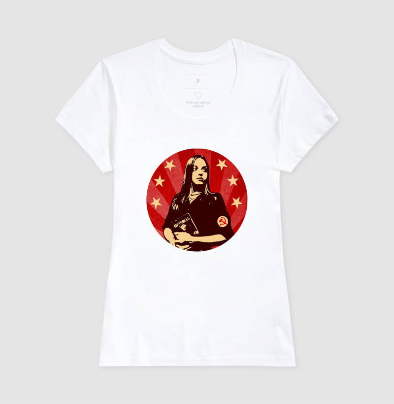 Camiseta Gatinha Comunista