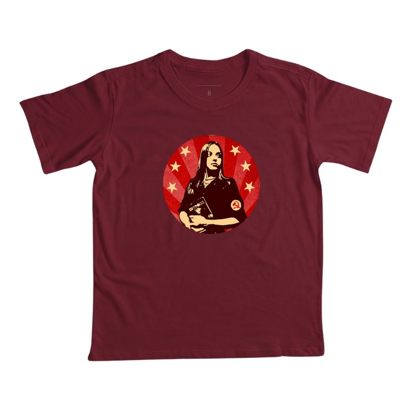 Camiseta infantil Gatinha Comunista
