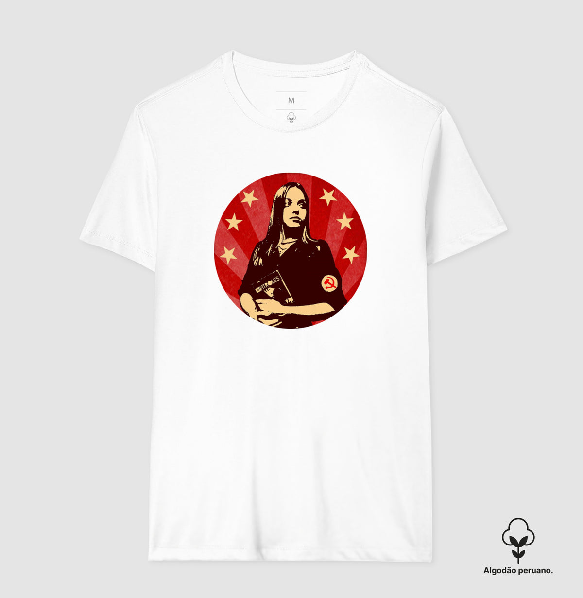 Camiseta Gatinha Comunista - algodão peruano