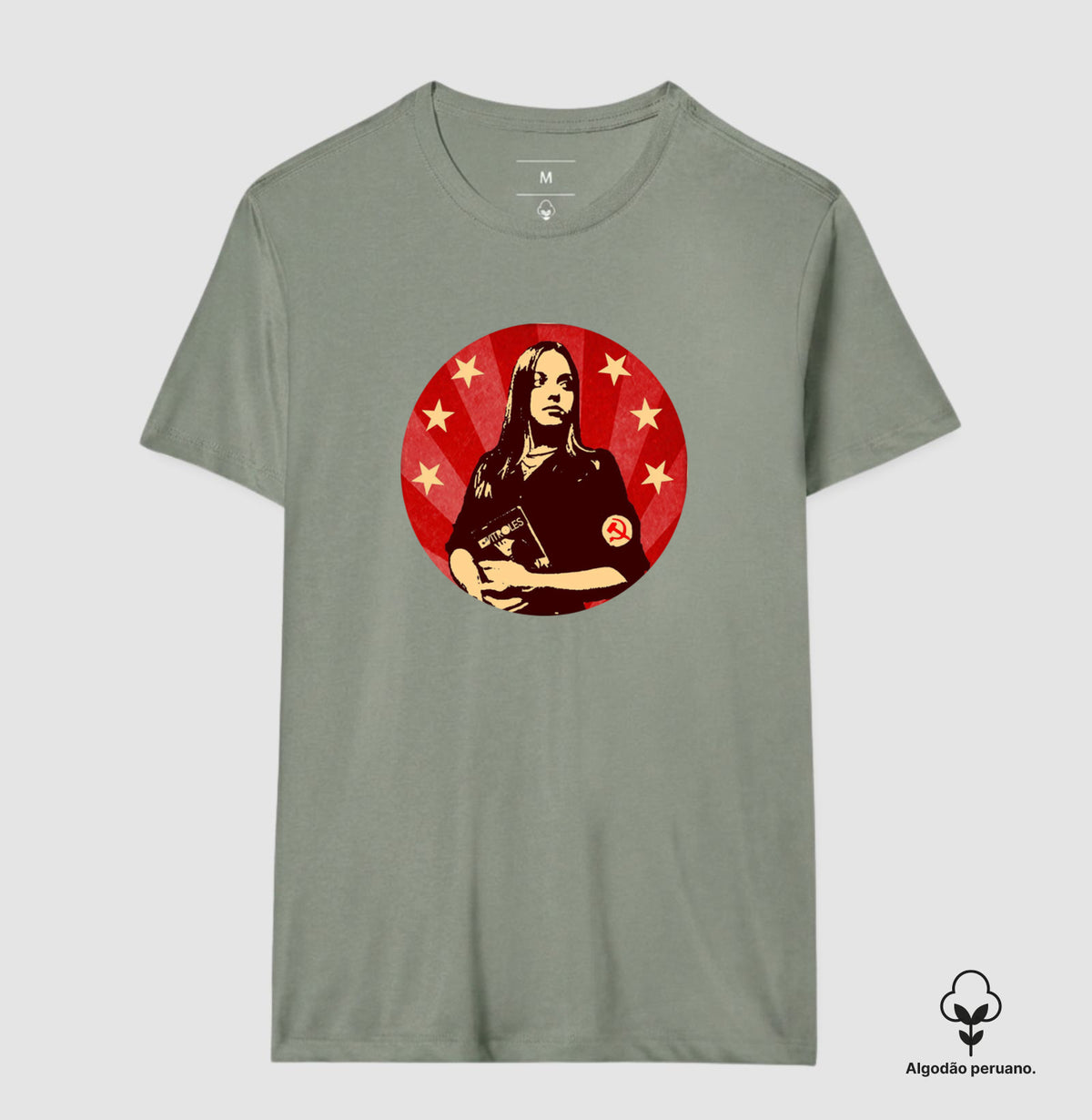 Camiseta Gatinha Comunista - algodão peruano