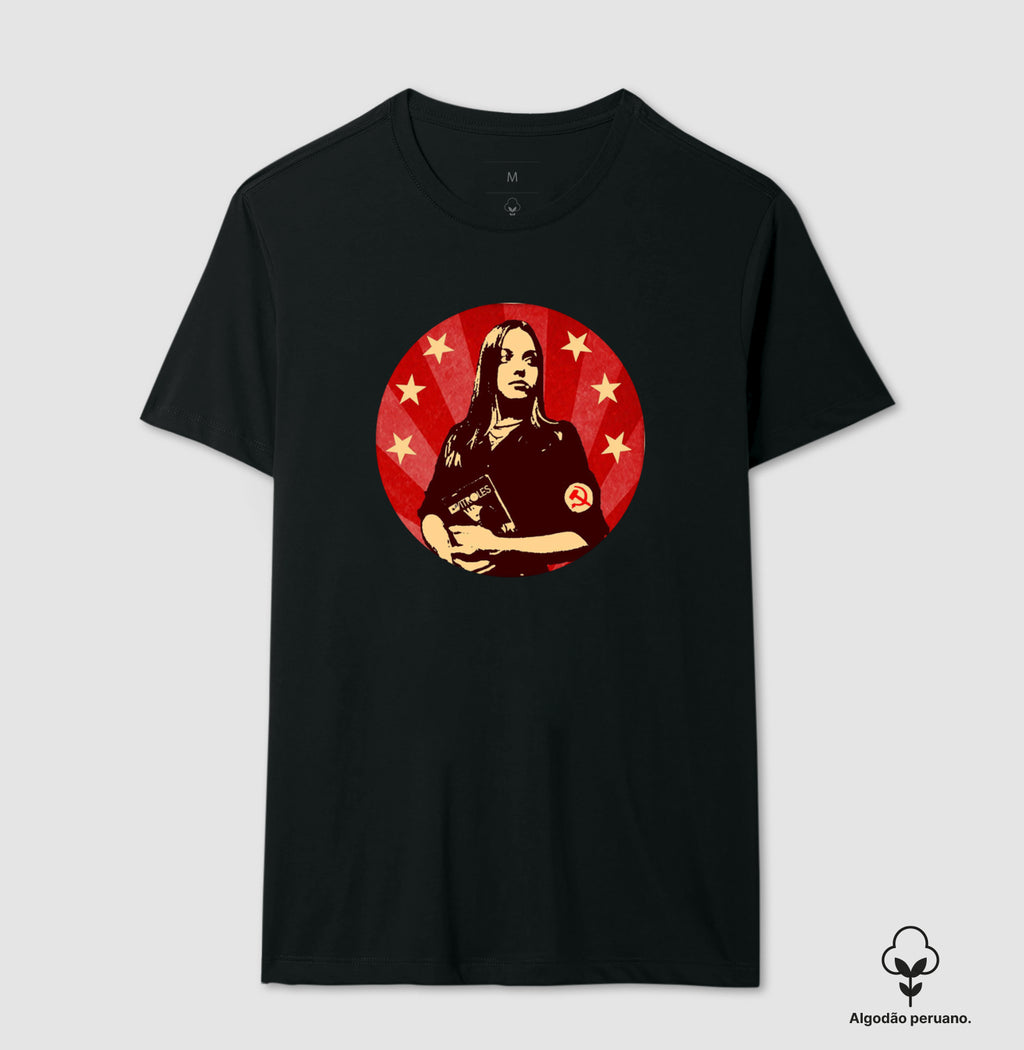 Camiseta Gatinha Comunista - algodão peruano