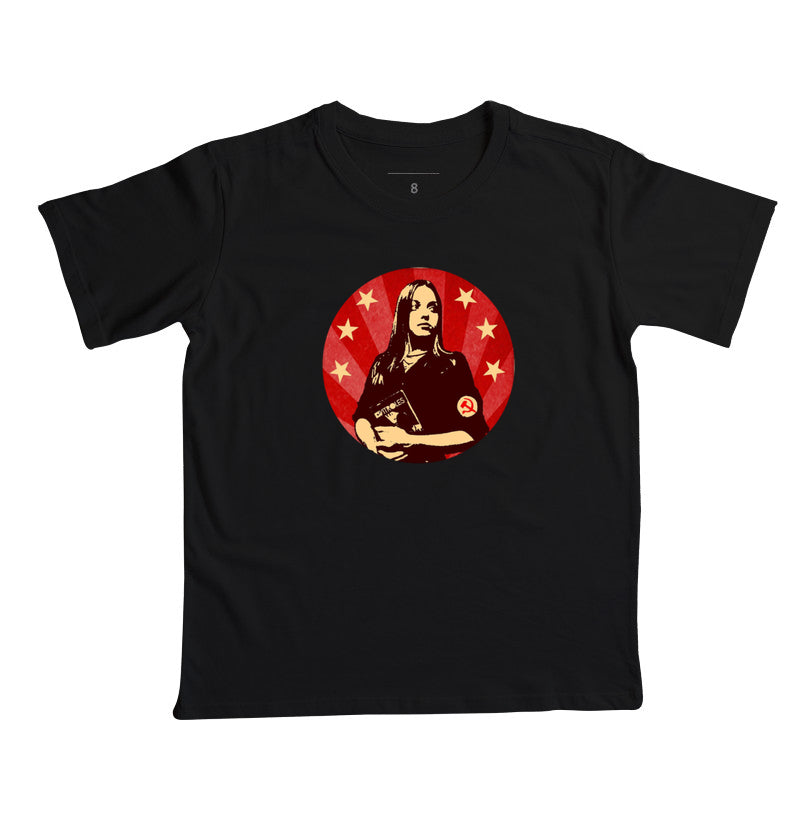 Camiseta infantil Gatinha Comunista
