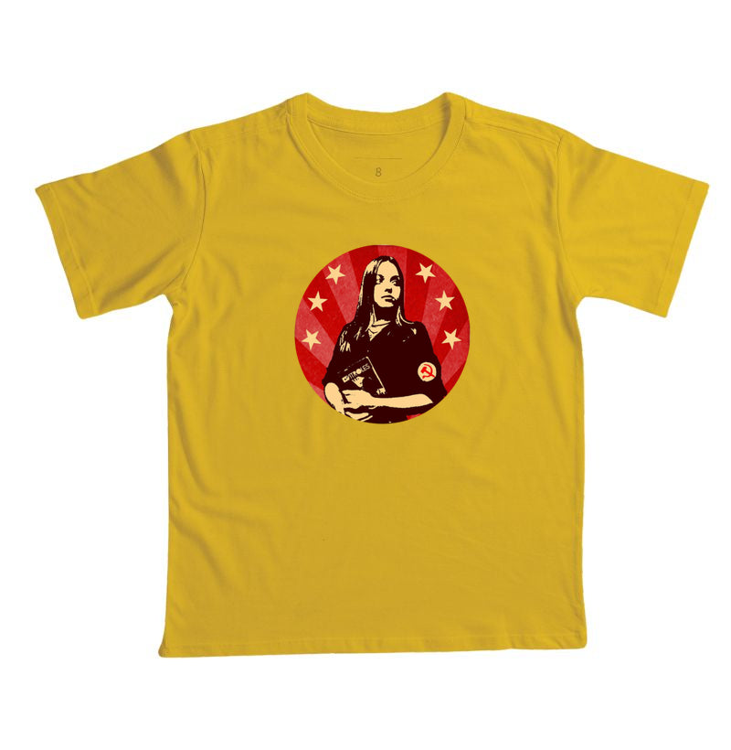Camiseta infantil Gatinha Comunista