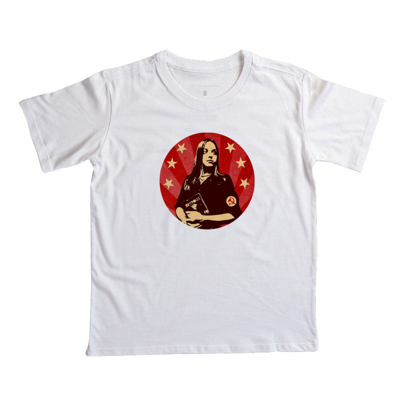 Camiseta infantil Gatinha Comunista