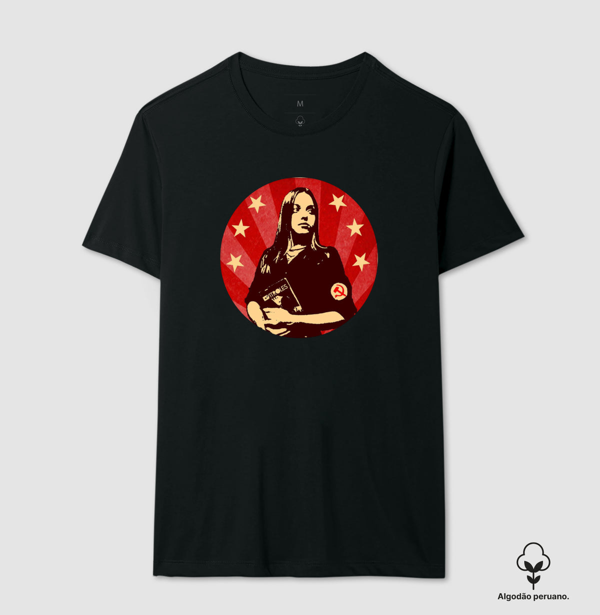 Camiseta Gatinha Comunista - algodão peruano